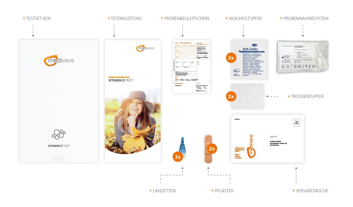 Inhalt Vitamin D Test